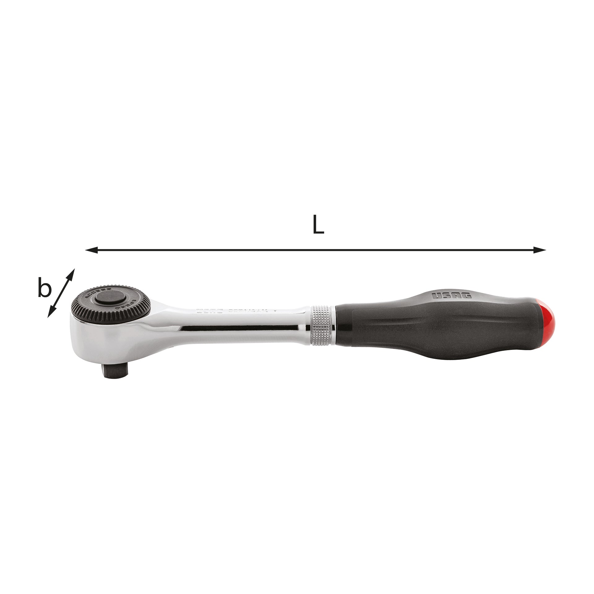 237 1/2 AK - Reversible ratchet with rotating handle - Usag - U02370009 237 1/2 AK - Reversible ratchet with rotating handle - Usag - U02370009